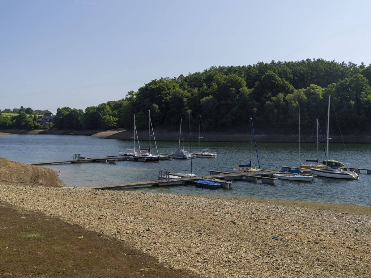 Bever-Talsperre: Zu wenig Wasser für Boote