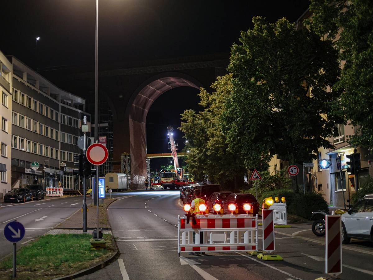 Bilderstrecke: Stahlträger am Kuhler Viadukt