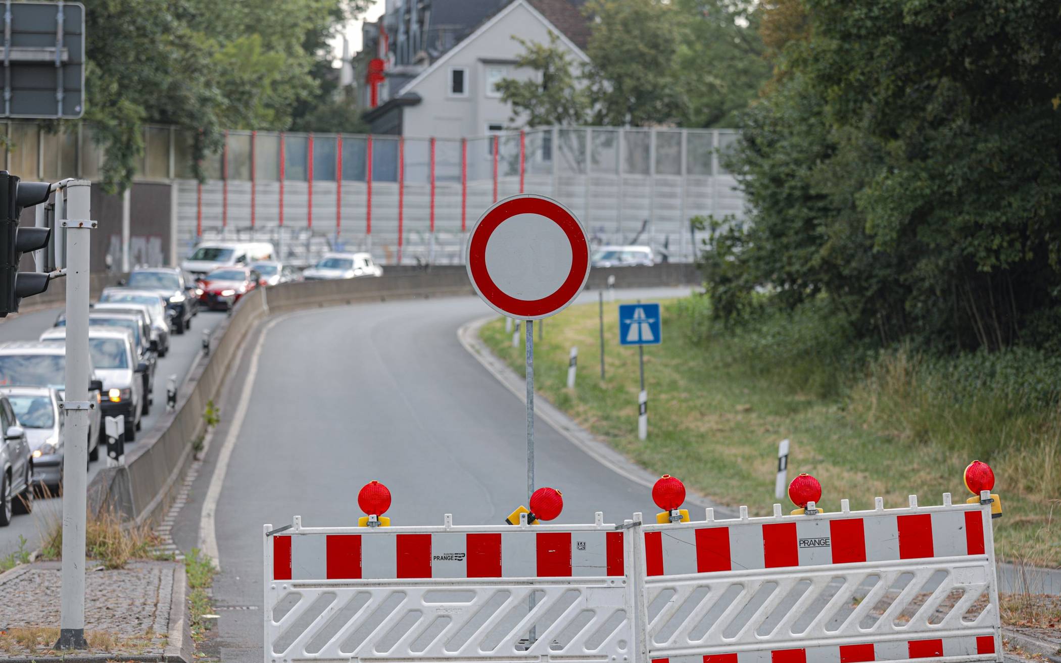 Teilsperrung der A46​ in Wuppertal