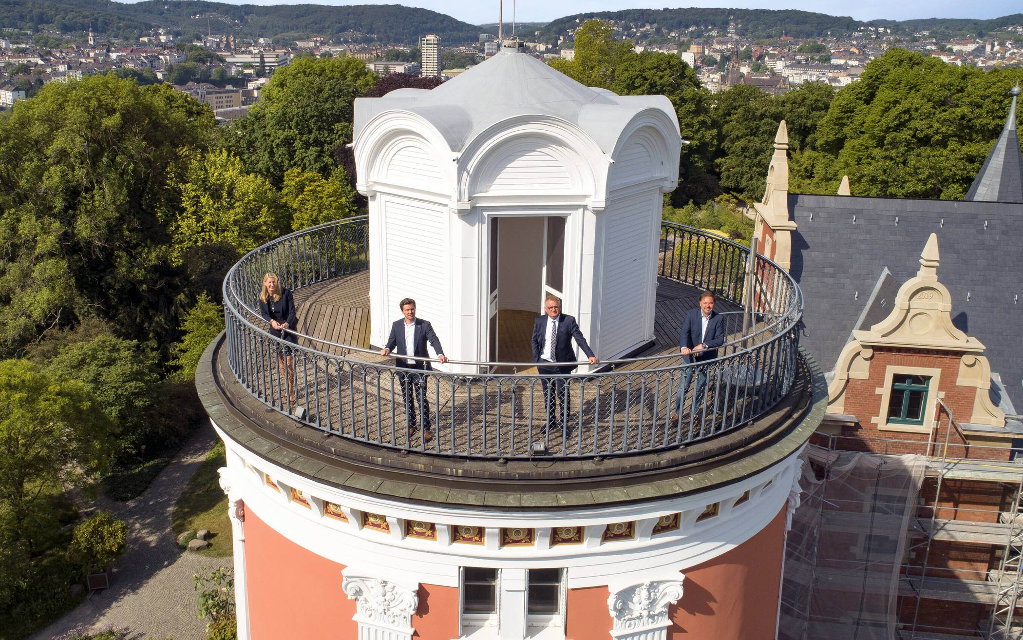 Der Elisenturm von oben.